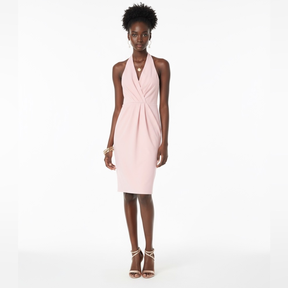 Betsey Johnson Blush Pink Halter Neck Dress – Size 2